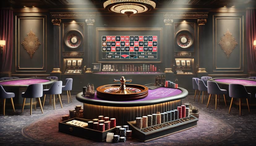 Live roulette table in live online casinos