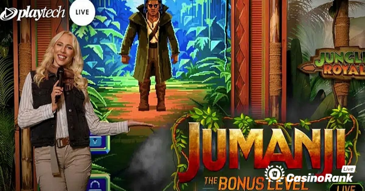 Playtech pristato naują tiesioginį kazino žaidimą Jumanji The Bonus Level